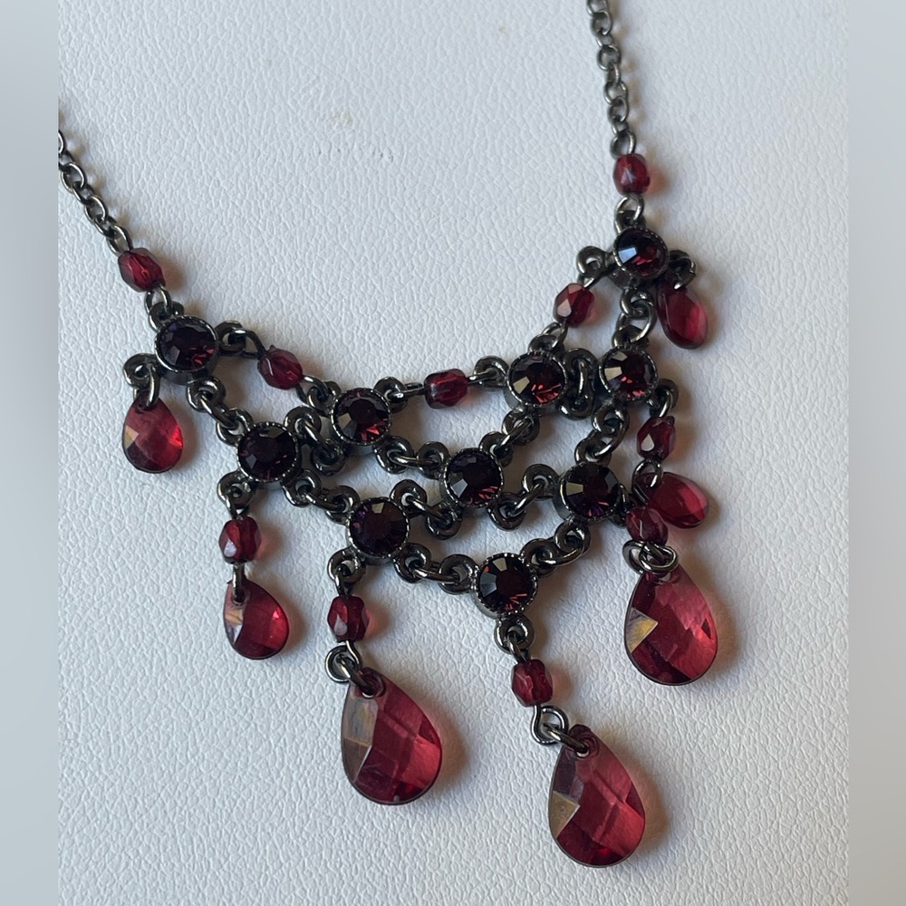 Vintage Robert Rose garnet necklace